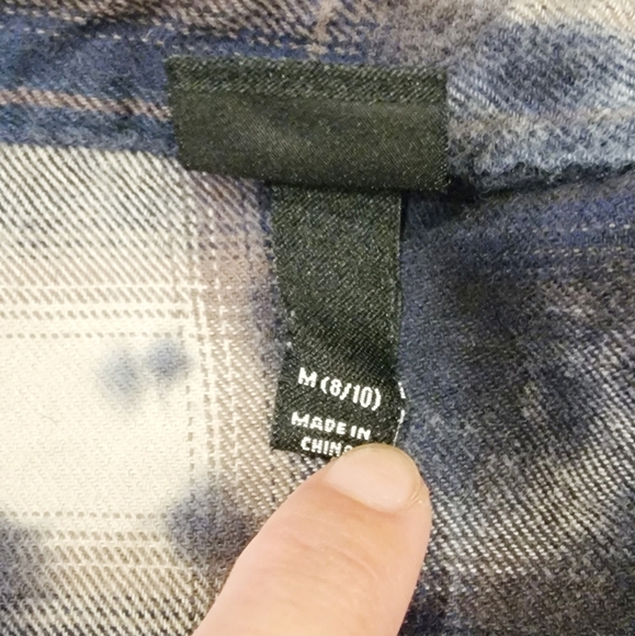 Art Class Button Up Flannel Shirt (sz8) - Picture 4 of 4